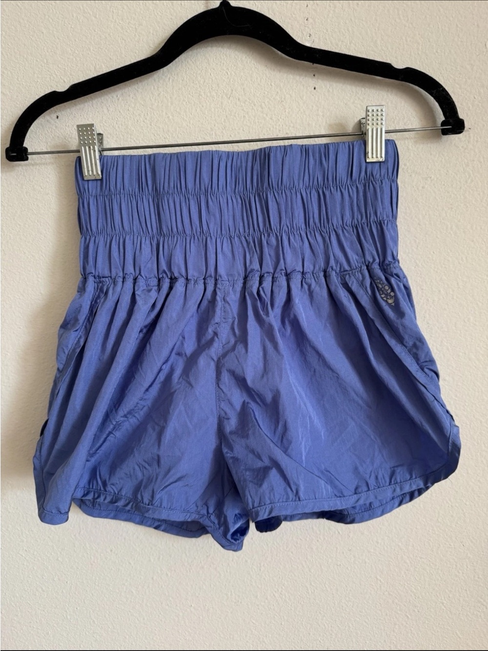 Free People Movement Way Home Purple Blue Workout Shorts size S